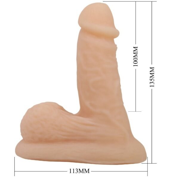 PRETTY LOVE - WILDON DILDO ULTRA REALÍSTICO Y ELÁSTICO 10 CM NATURAL - Imagen 9