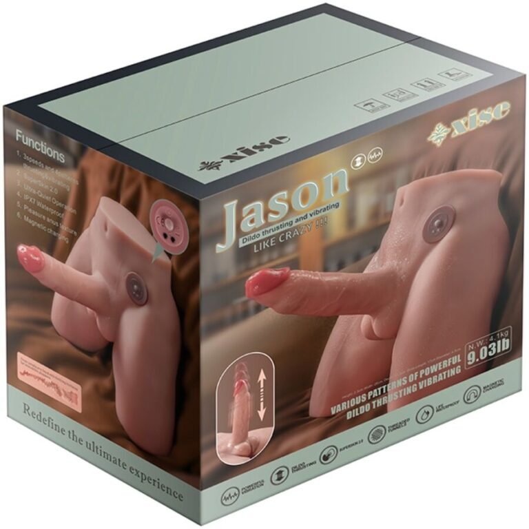 XISE - JASON MASTURBADOR DILDO REALÍSTICO CON THRUSTING Y VIBRACIÓN 17 CM - Imagen 14