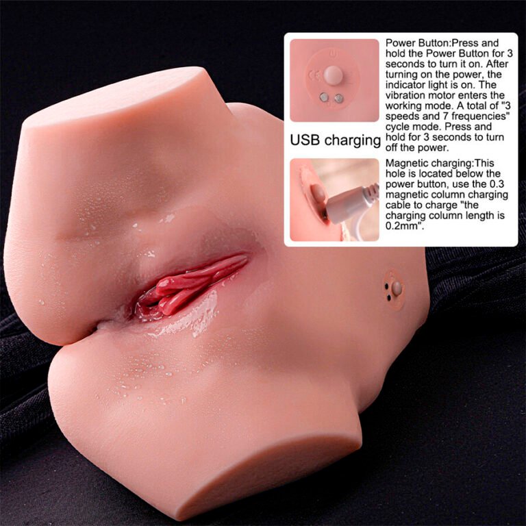 XISE - TRACY VIBRATING MASTURBADOR VAGINA Y ANO REALÍSTICO MULTIPOSICIÓN CON VIBRACIÓN - Imagen 10