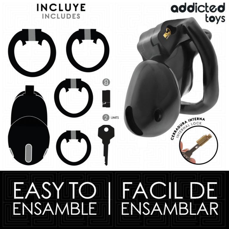 ADDICTED TOYS LOCKED - MINDNIGHT CELL JAULA PARA PENE TALLA S 4.8 CM - Imagen 4