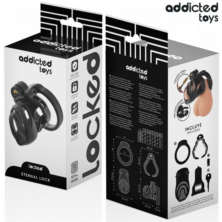 ADDICTED TOYS LOCKED - ETERNAL LOCK JAULA PARA PENE 9 CM - Imagen 6