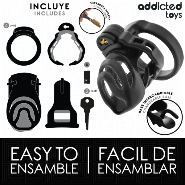 ADDICTED TOYS LOCKED - ETERNAL LOCK JAULA PARA PENE 9 CM - Imagen 4