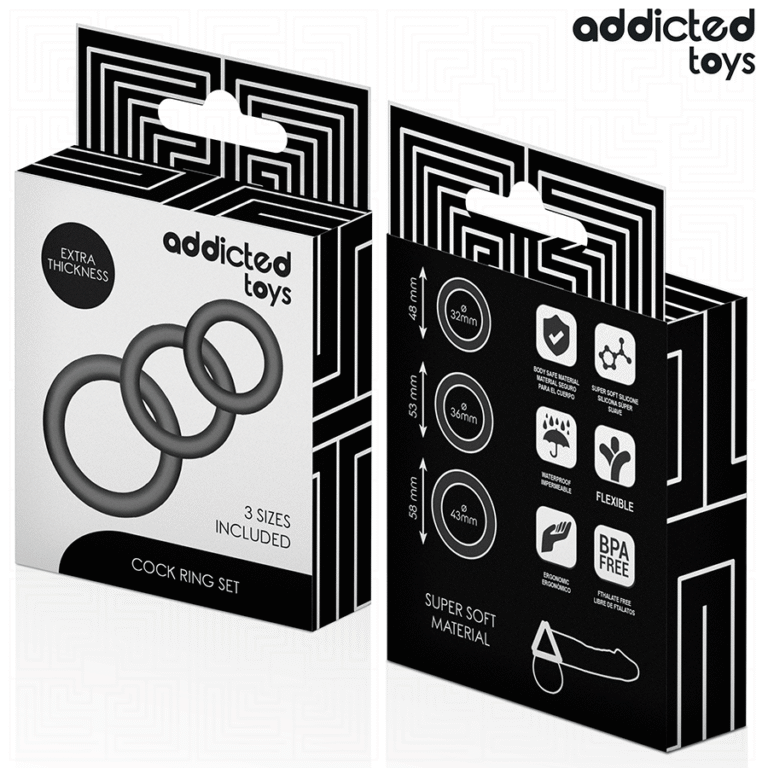 ADDICTED TOYS - SET DE ANILLOS SILICONA MODELO 1 - Imagen 6
