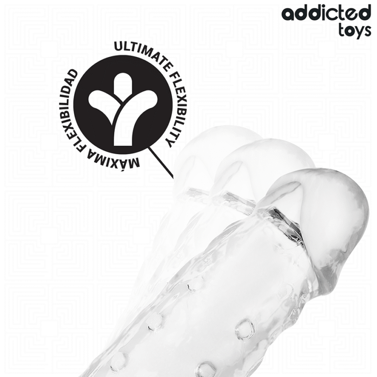 ADDICTED TOYS - FUNDAS PARA EL PENE TRANSPARENTE TALLA M 27 CM - Imagen 5
