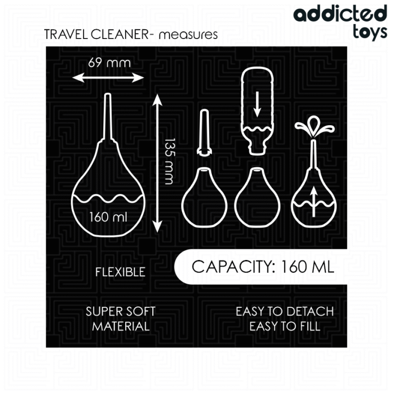 ADDICTED TOYS - LIMPIADOR ANAL DE VIAJE TALLA M 160 ML - Imagen 5