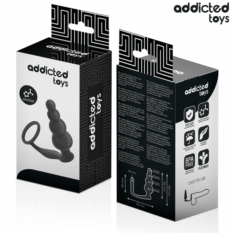 ADDICTED TOYS - PLUG ANAL CON ANILLO SILICONA MODELO 5 - Imagen 6