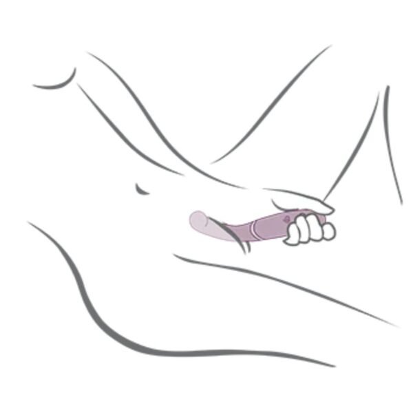 ROCKS- OFF - GEMINI VIBRADOR DUAL PUNTO G Y ESTIMULADOR CLÍTORIS MORADO - Imagen 8