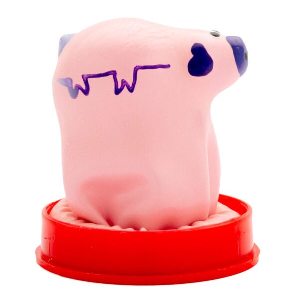 CONDOMERIE - PRESERVATIVO DECORATIVO PINTADO A MANO CERDO PEQUEÑO - Imagen 2