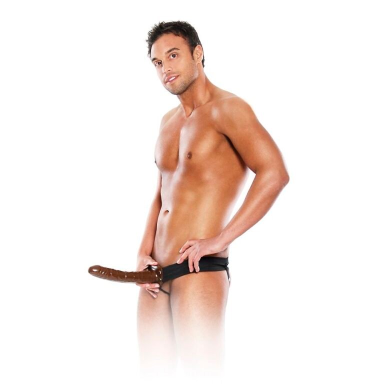 FETISH FANTASY SERIES - ARNÉS HUECO AJUSTABLE CHOCOLATE 22 CM - Imagen 2