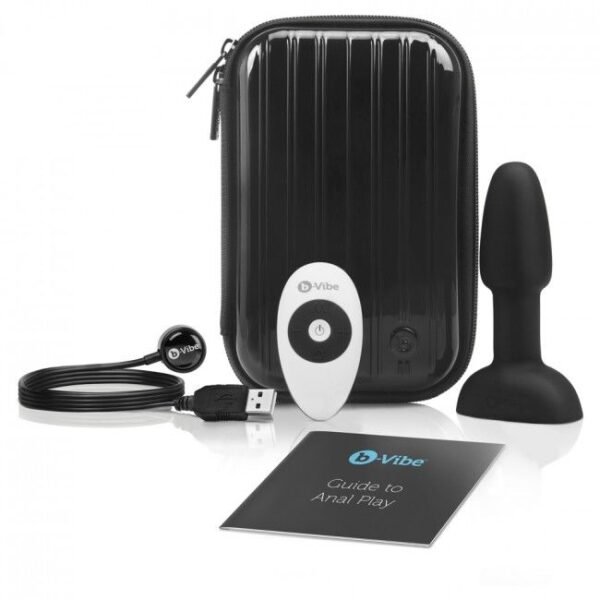 B-VIBE - RIMMING CONTROL REMOTO ANAL PLUG PETITE NEGRO - Imagen 8