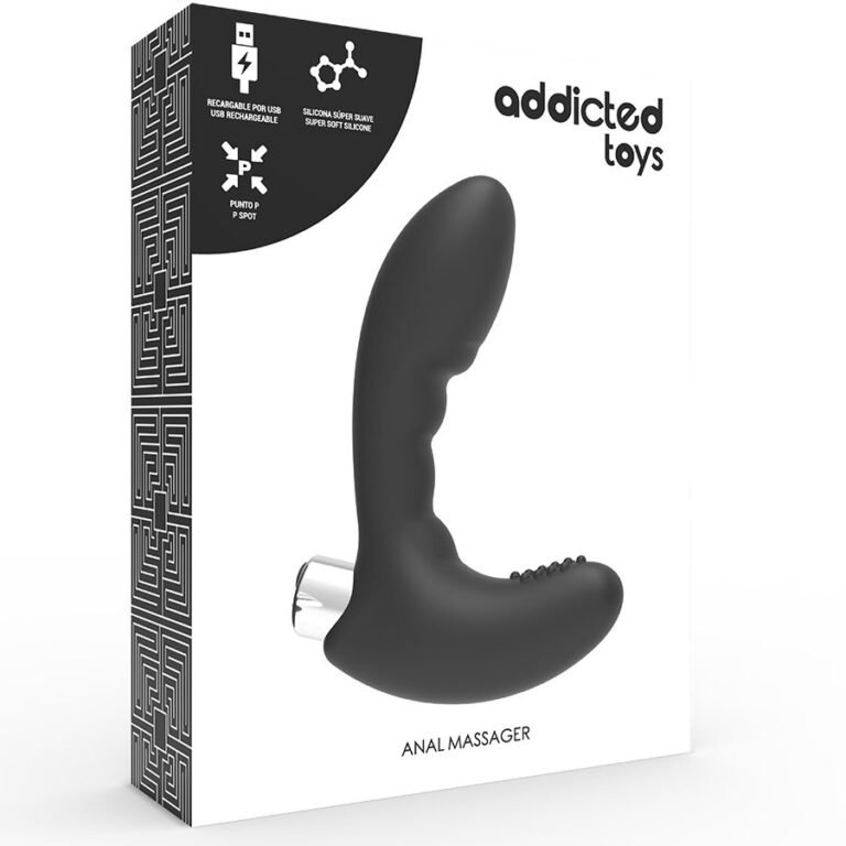 ADDICTED TOYS - VIBRADOR PROSTÁTICO RECARGABLE MODEL 4 - NEGRO - Imagen 6