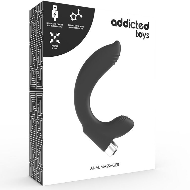 ADDICTED TOYS - VIBRADOR PROSTÁTICO RECARGABLE MODEL 7 - NEGRO - Imagen 6
