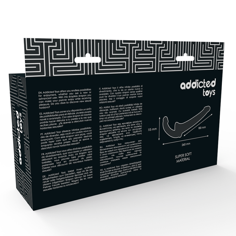 ADDICTED TOYS - DILDO CON ARNÉS SIN SUJECIÓN NEGRO - Imagen 6