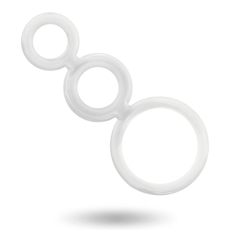 ADDICTED TOYS - SET ANILLOS PENE Y TESTÍCULOS CLEAR - Imagen 3