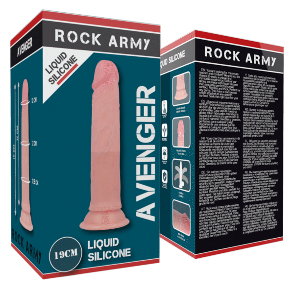 ROCKARMY - HARNESS + LIQUID SILICONE DILDO PREMIUM AVENGER 19 CM -O- 3.98 CM - Imagen 7