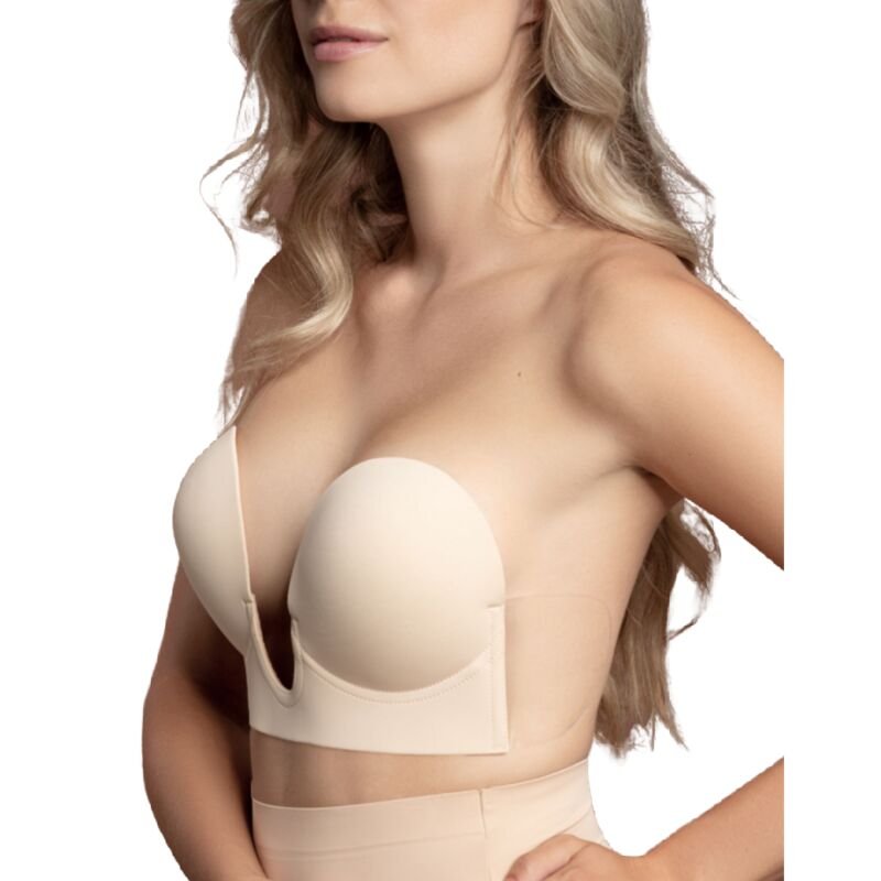 BYE-BRA - BRA WITHOUT HANDLES SHAPE U BEIGE CUP C - Imagen 2