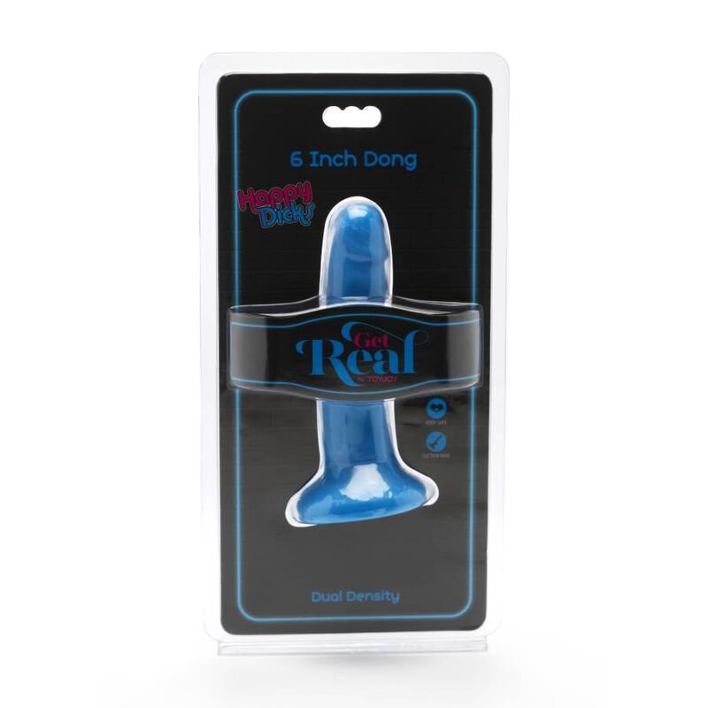 GET REAL - HAPPY DICKS DONG 12 CM BLUE - Imagen 2