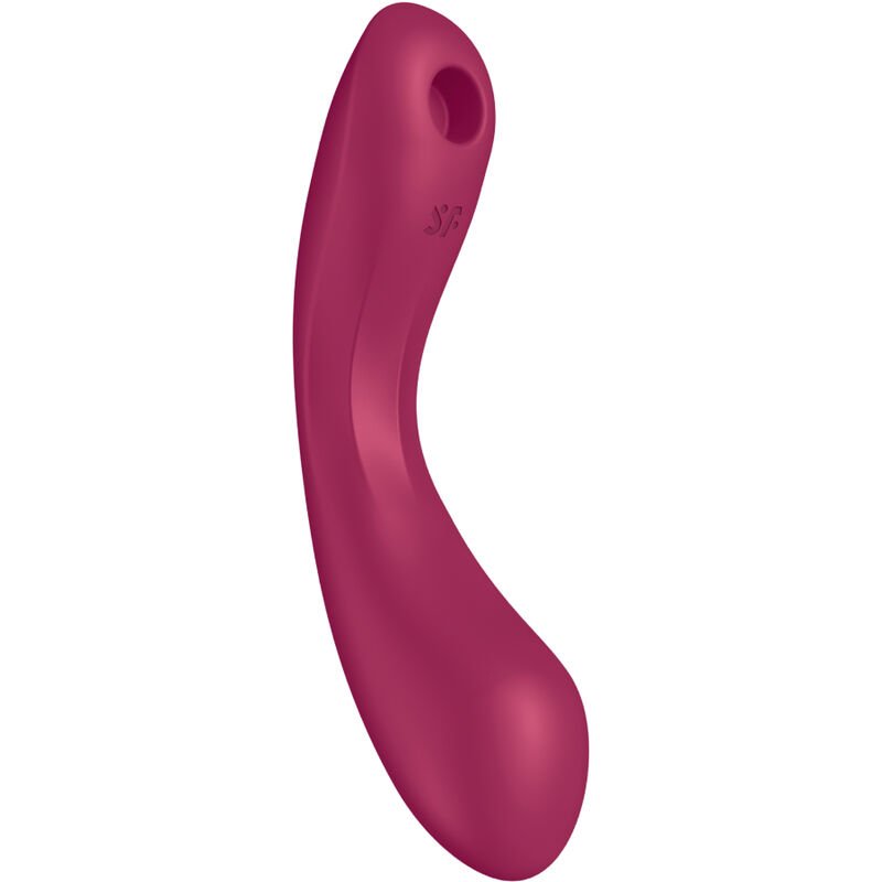 SATISFYER - CURVE TRINITY 1 AIR PULSE VIBRATION RED - Imagen 2