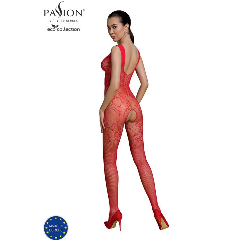 PASSION - ECO COLLECTION BODYSTOCKING ECO BS012 RED - Imagen 2
