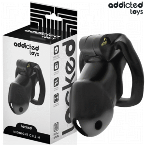 ADDICTED TOYS LOCKED - MINDNIGHT CELL PENIS CAGE SIZE M