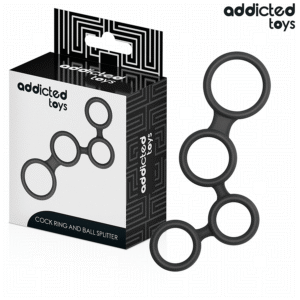 ADDICTED TOYS - PENIS RING WITH DIVIDERS FOR TESTICLES