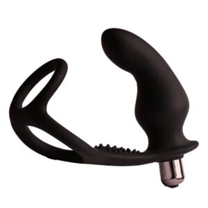 ROCKS-OFF - RO-ZEN RRO ANAL PLUG WITH VIBRATING PENIS RING BLACK