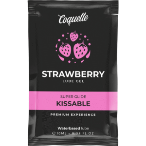 COQUETTE CHIC DESIRE - STRAWBERRY WATER BASED KISSABLE LUBRICANT POCKET 10 ML
