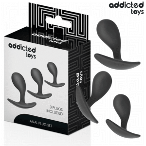 ADDICTED TOYS - SET OF 3 ANAL PLUG SILICONE MODEL 3