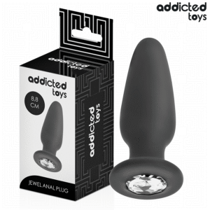 ADDICTED TOYS - ANAL PLUG WITH JEWEL SILICONE SIZE S 8.8 CM