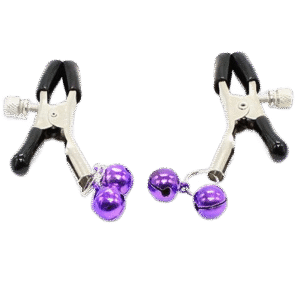 OHMAMA FETISH - PINZAS PEZONES CON CASCABEL LILA