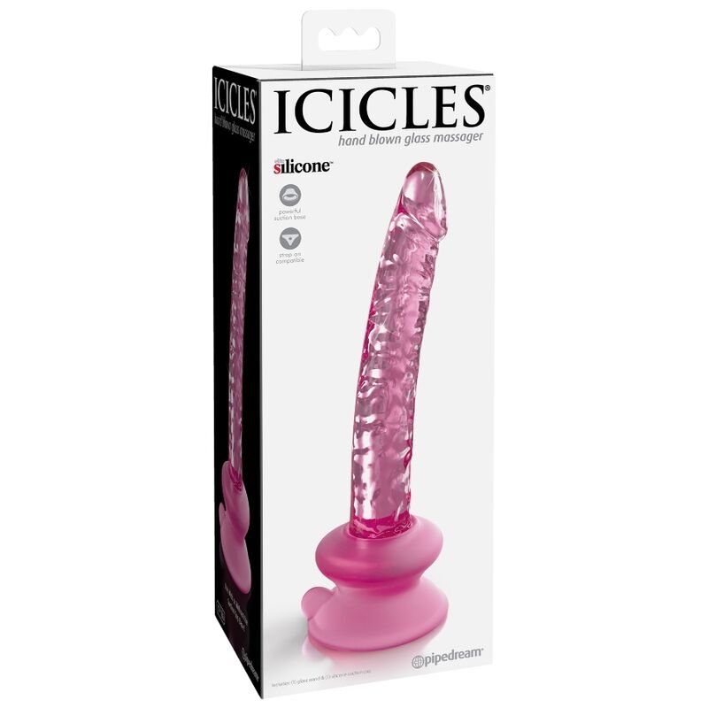 ICICLES - N. 86 DILDO VIDRIO CON VENTOSA - Imagen 2