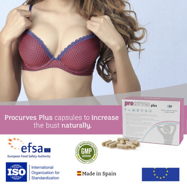 Procurves Plus – Complemento alimenticio para aumentar el pecho de forma natural - Imagen 2