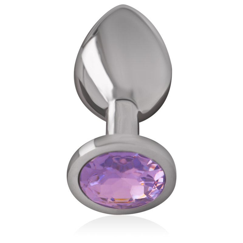 INTENSE - PLUG ANAL METAL ALUMINIO CON CRISTAL VIOLETA TALLA S - Imagen 2