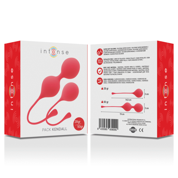 INTENSE - BOLAS KEGEL PACK KENDALL ROJO - Imagen 2