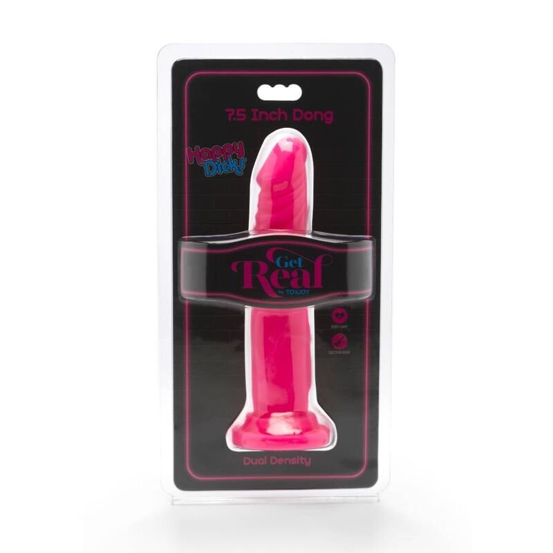 GET REAL - HAPPY DICKS DONG 19 CM ROSA - Imagen 2