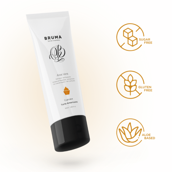 BRUMA - GEL DESLIZANTE CON ALOE VERA SABOR A TARTA AMERICANA 100 ML - Imagen 2