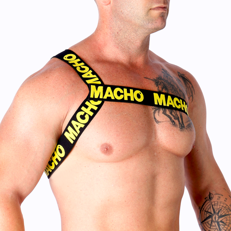MACHO - ARNÉS ROMANO AMARILLO L/XL - Imagen 2