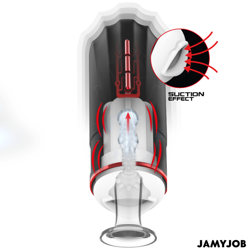 JAMYJOB - MEGABITE MASTURBADOR BOCA AUTOMÁTICO 5 MODOS SUCCIONADOR Y VIBRACIÓN - Imagen 2