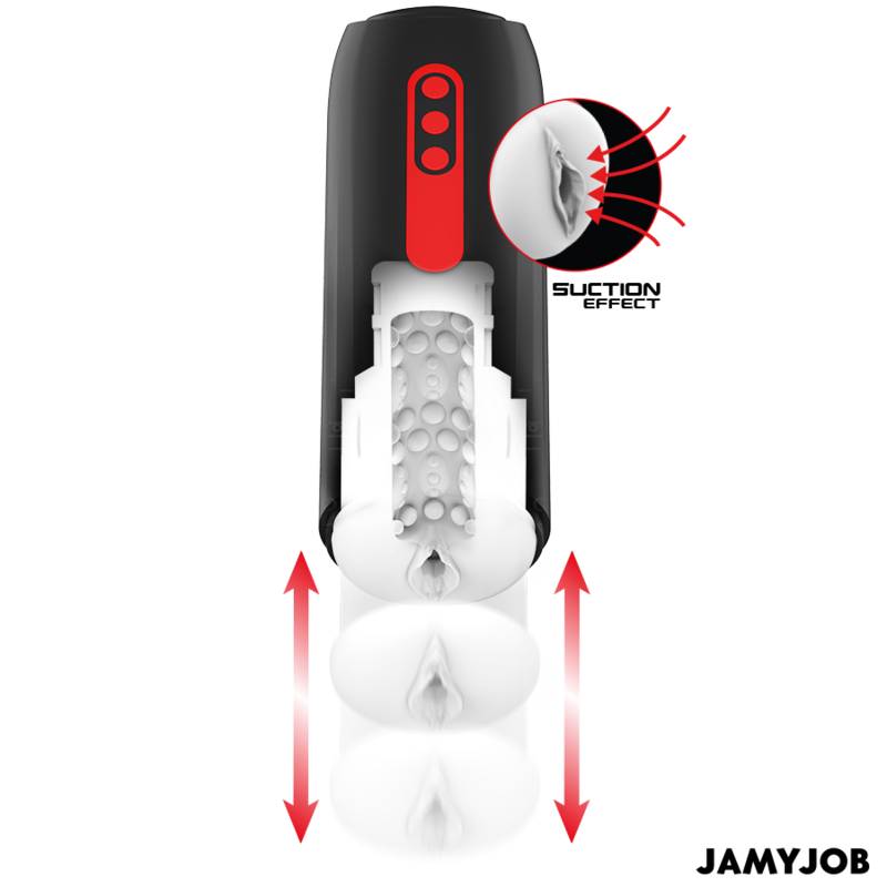 JAMYJOB - PHANTOM MASTURBADOR VAGINA AUTOMÁTICO 5 MODOS SUCCIONADOR Y EMPUJE - Imagen 2