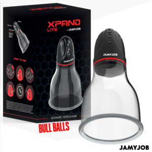 JAMYJOB - XPAND LITE BOMBA AUTOMTICA DE TESTÍCULOS 3 NIVELES DE ONDAS ESTIMULADORAS GRIS
