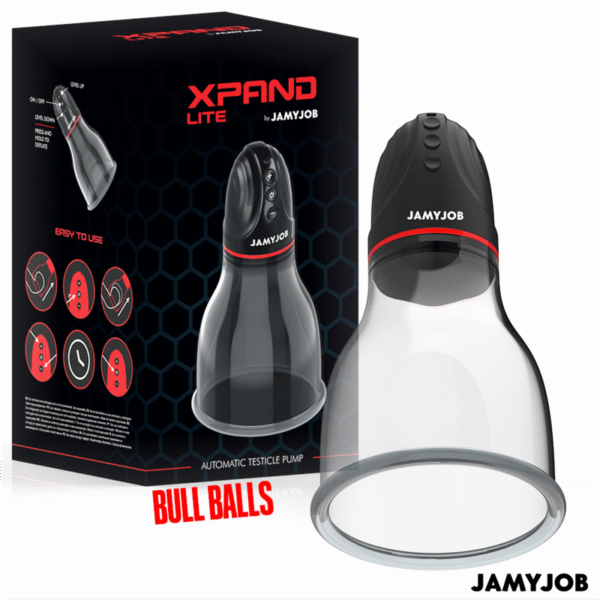 JAMYJOB - XPAND LITE BOMBA AUTOMTICA DE TESTÍCULOS 3 NIVELES DE SUCCIONADOR GRIS