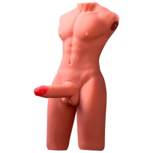XISE - JASON HALF BODY TORSO REALÍSTICO MASCULINO CON THRUSTING Y VIBRACIÓN 55 CM