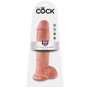 KING COCK - 11 PENE REALÍSTICO NATURAL 28 CM