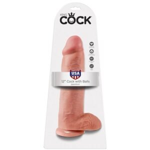 KING COCK - 12 PENE REALÍSTICO NATURAL 30.48 CM