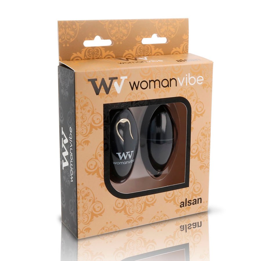 WOMANVIBE - ALSAN HUEVO CONTROL REMOTO NEGRO SILICONA NEGRO - Imagen 4