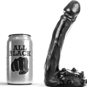 ALL BLACK - DILDO REALÍSTICO 19 CM