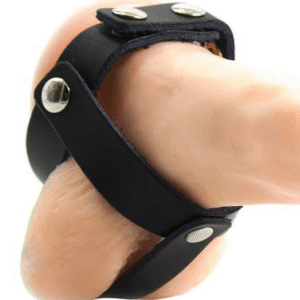 OHMAMA FETISH - FUNDA CUERO DE CASTIDAD PARA TESTÍCULOS