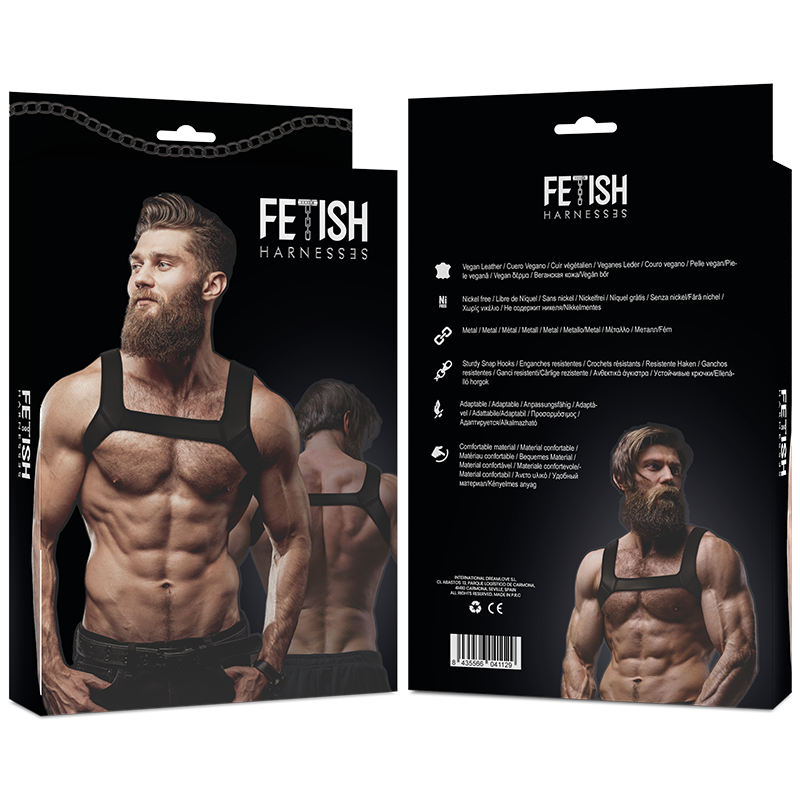 FETISH SUBMISSIVE ATTITUDE - ARNÉS NEOPRENO PECHO HOMBRE TALLA M - Imagen 2