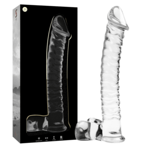 NEBULA SERIES BY IBIZA - MODELO 23 DILDO CRISTAL TRANSPARENTE 21.5 CM -O- 4 CM