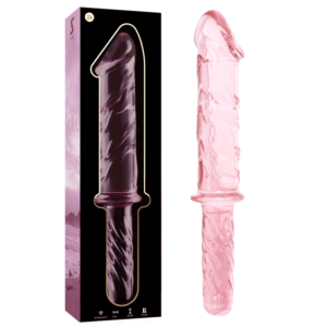 NEBULA SERIES BY IBIZA - MODELO 24 DILDO CRISTAL ROSA 28.5 CM -O- 5 CM